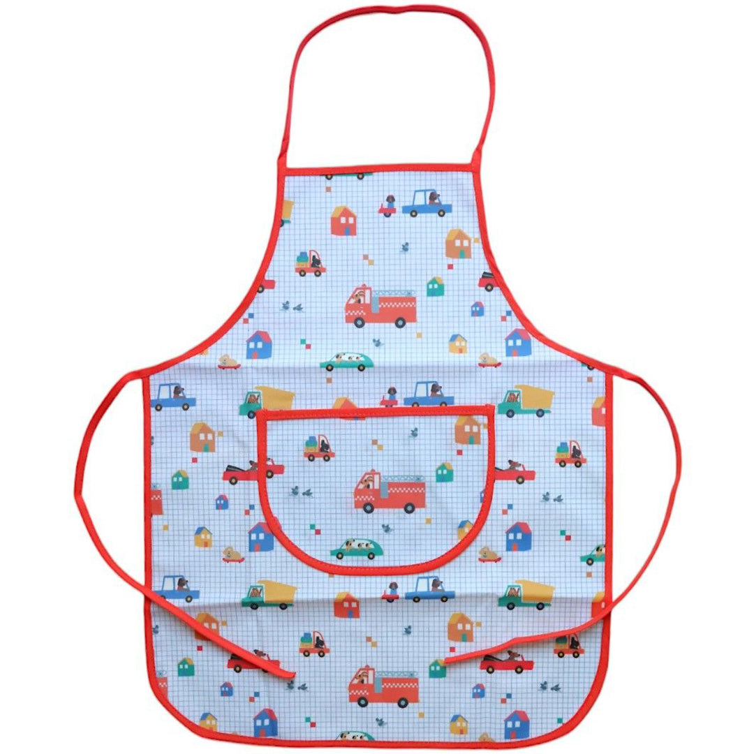 37406 | le petit souk kinderschort - voertuigen en honden | 1