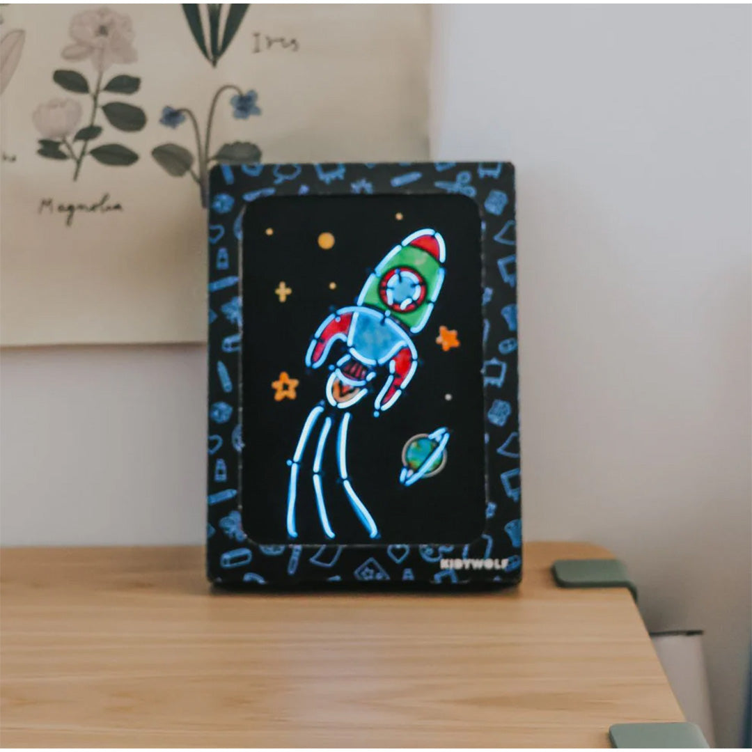 kidywolf kidyneon knutselpakket wanddecoratie | KIDYNEON-PACK | 2