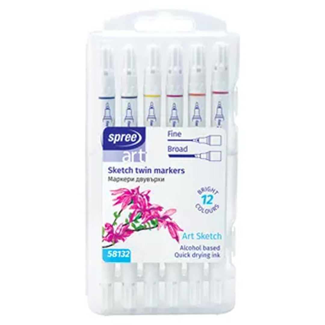 spree alcohol markers - sketch - 12st