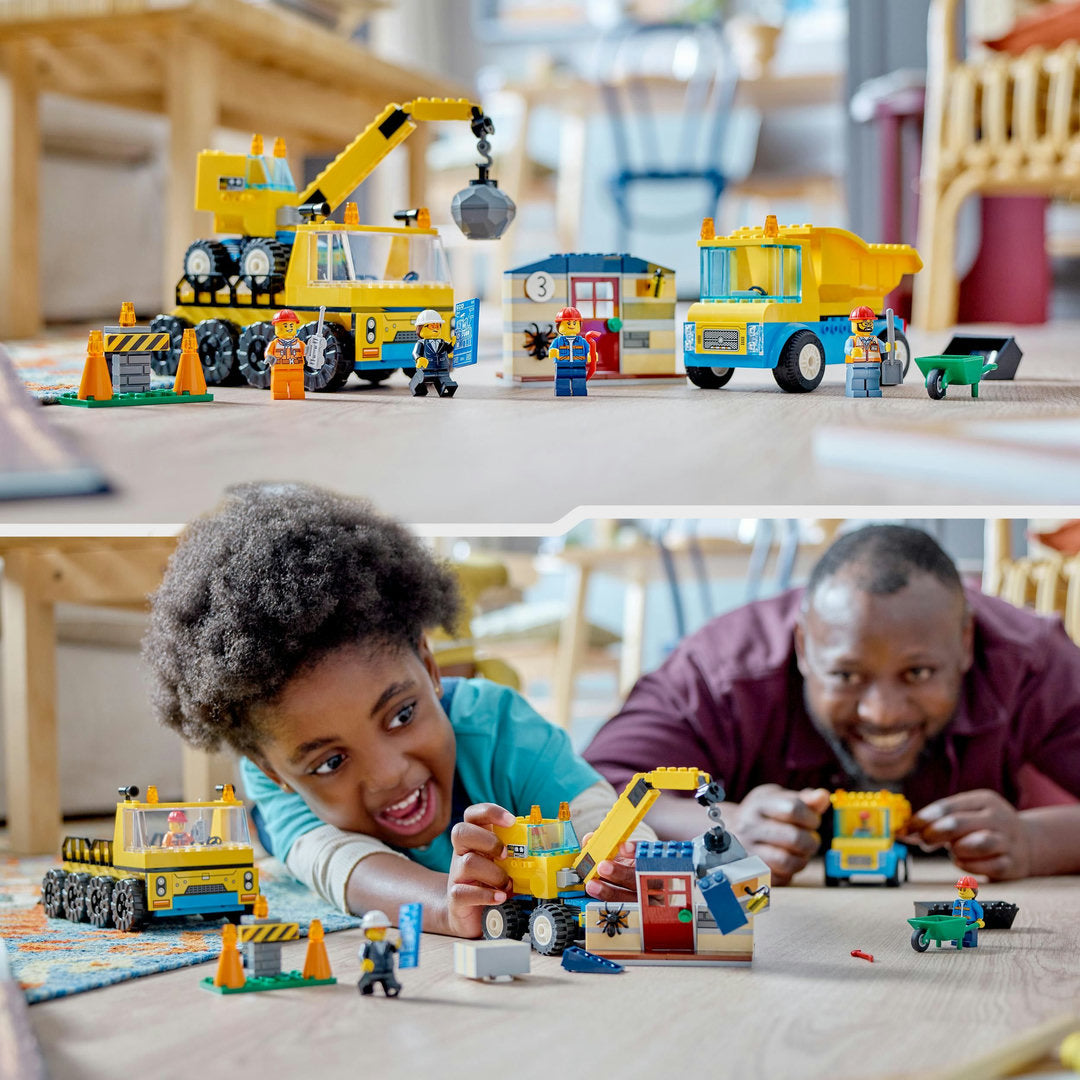 LEGO city kiepwagen bouwtruck en sloopkraan  (235 onderdelen)