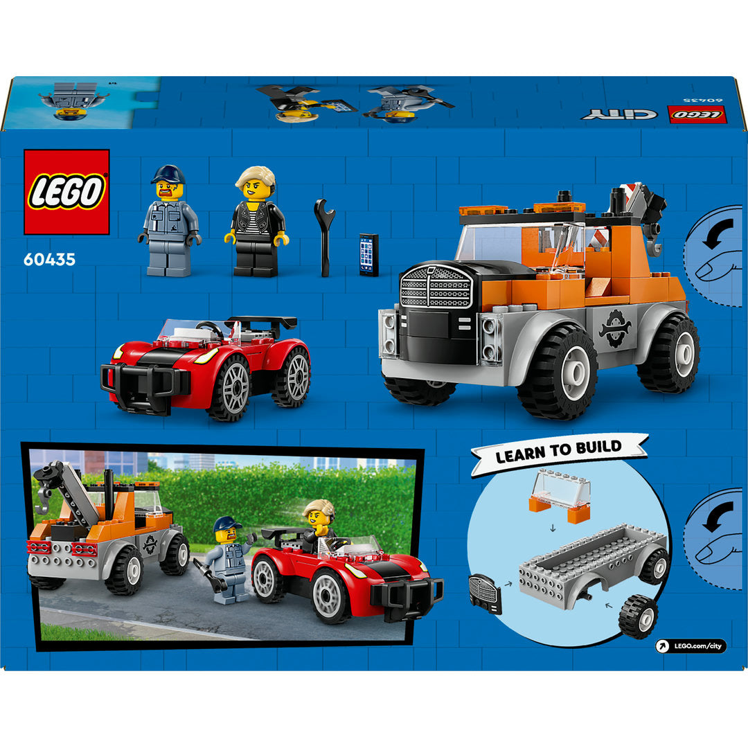 LEGO city sleepwagen en sportautoreparatie set