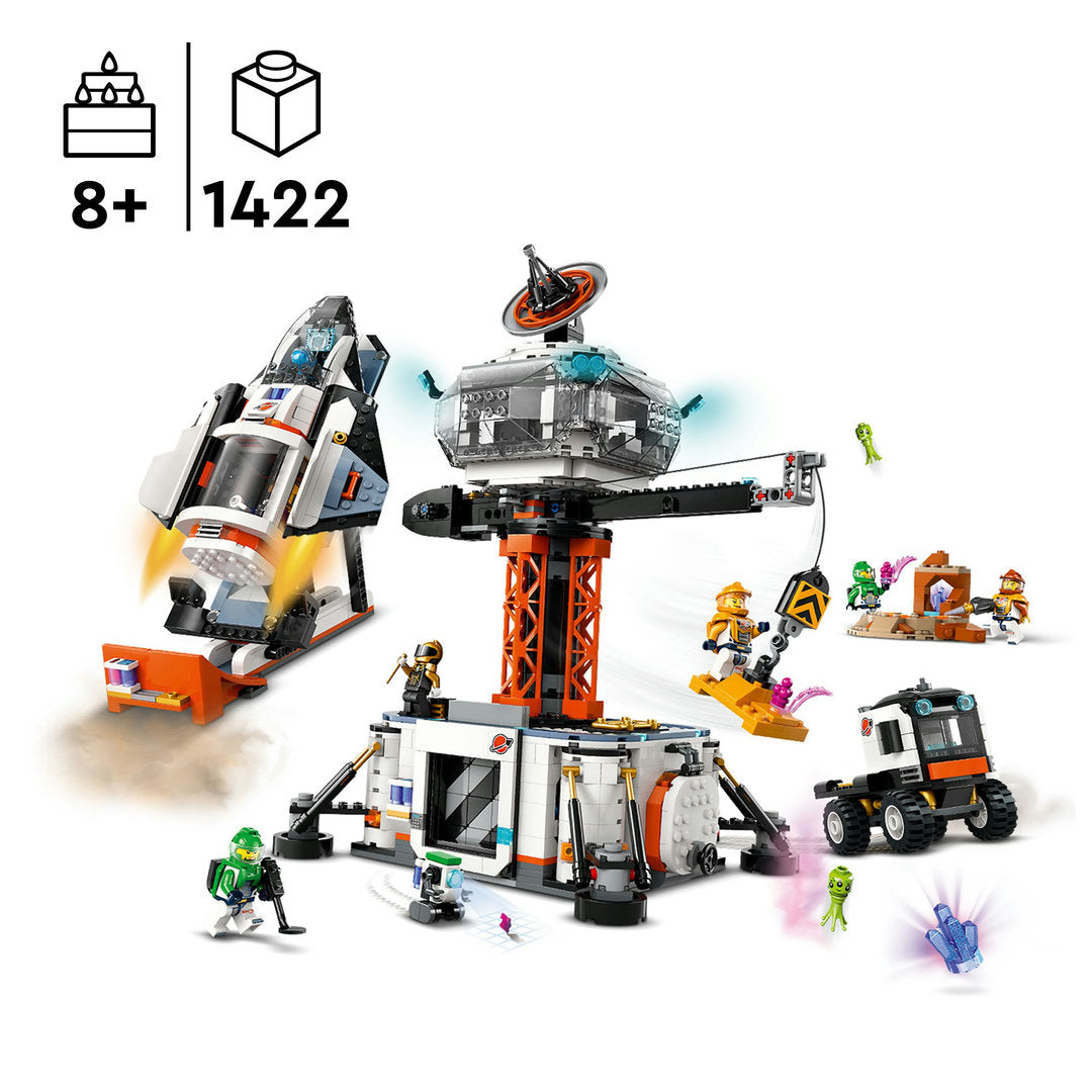 LEGO city ruimtebasis en raketlanceringsplatform set