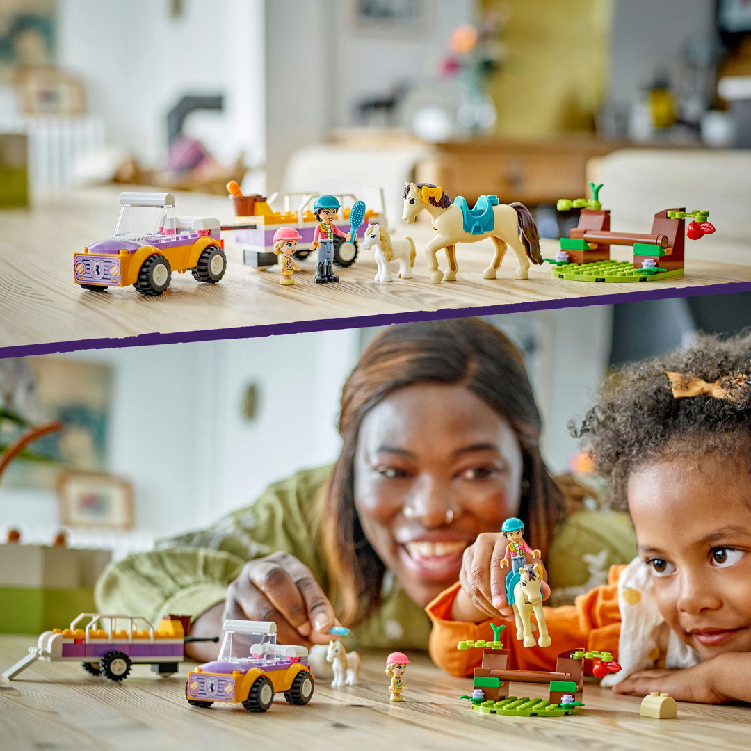 LEGO friends paard en pony aanhangwagen