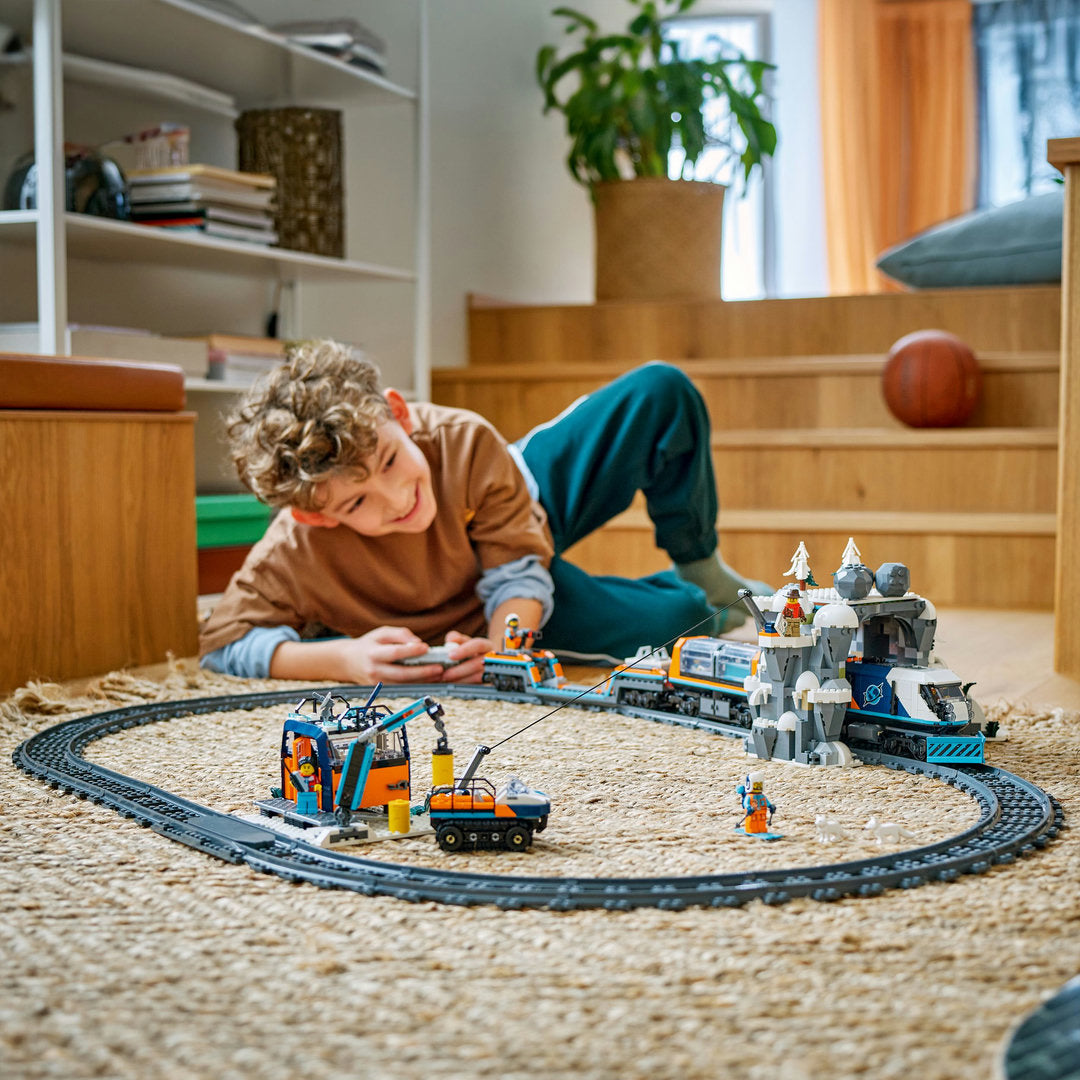 LEGO city onderzoekstrein op de noordpool voertuigset