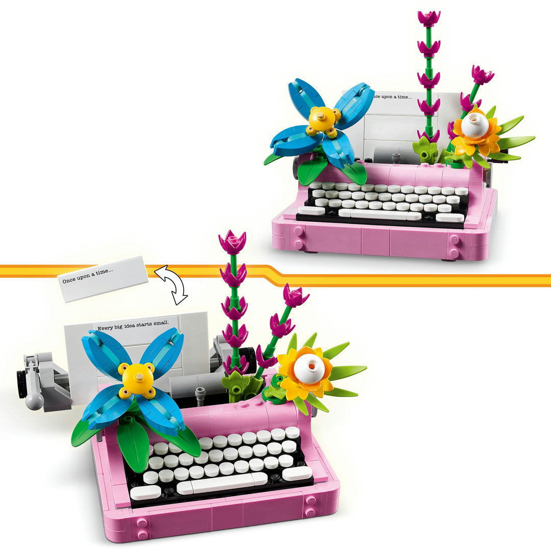 LEGO creator 3-in-1 typemachine met bloemen speelset