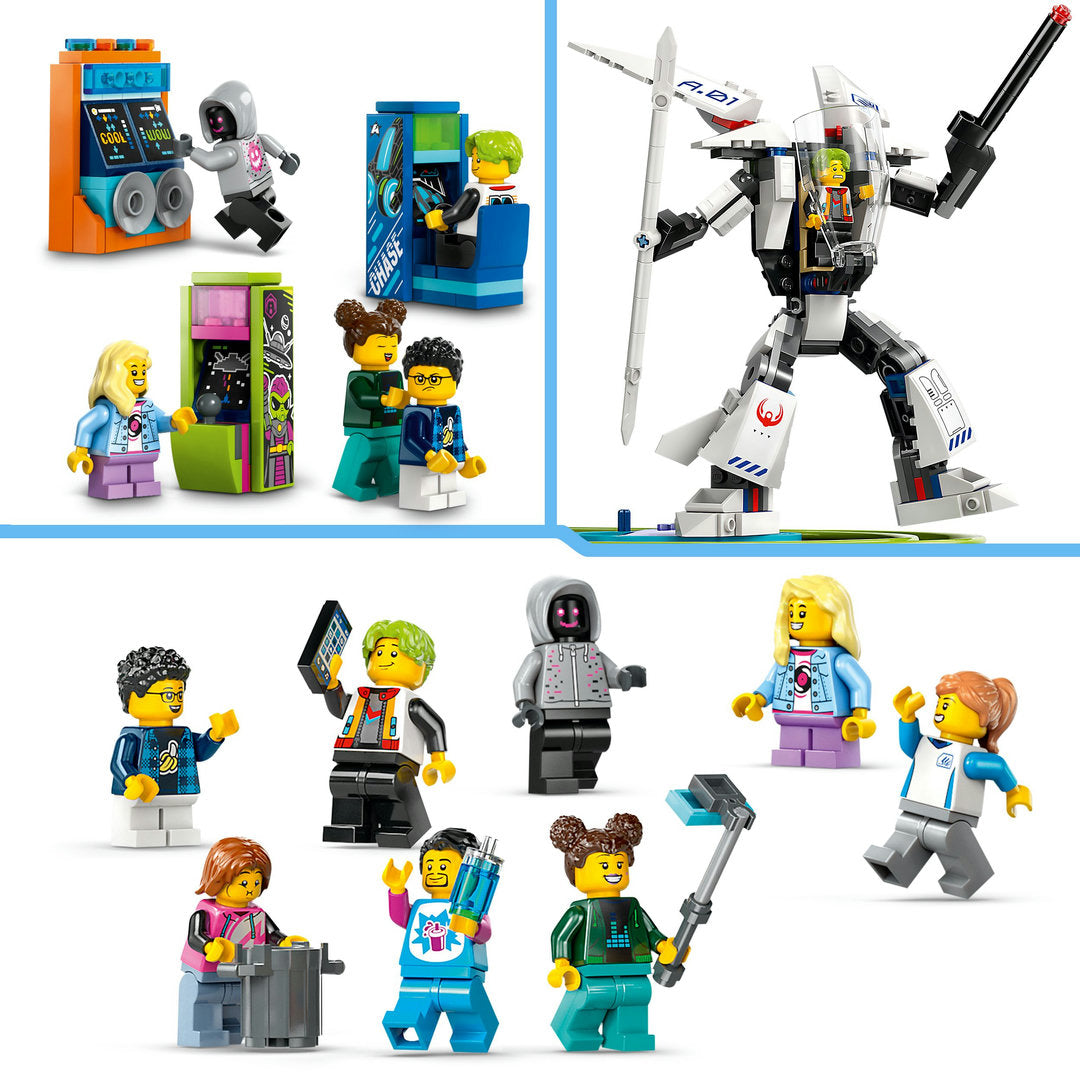 LEGO city achtbaan in robotwereld