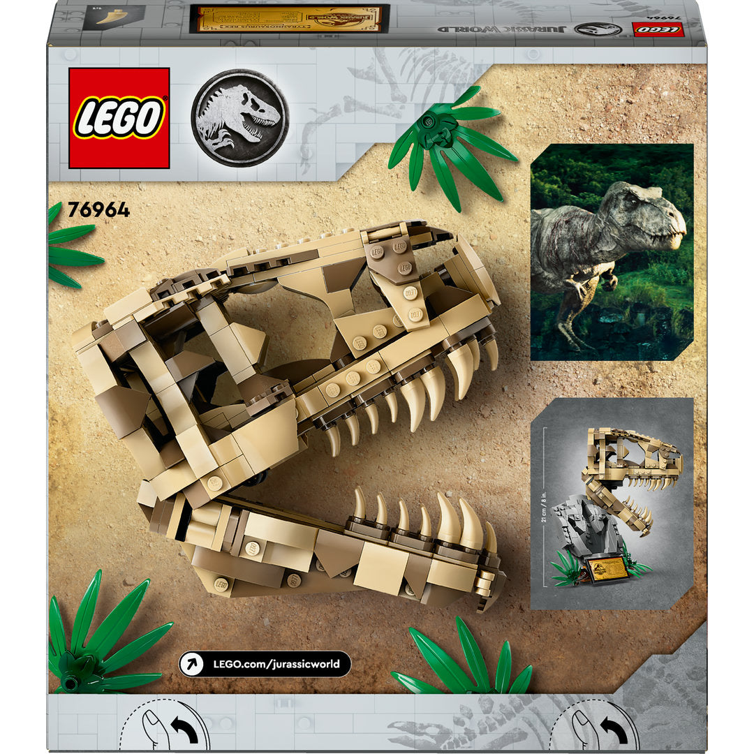 LEGO jurassic world dinosaurusfossielen t. rex schedel