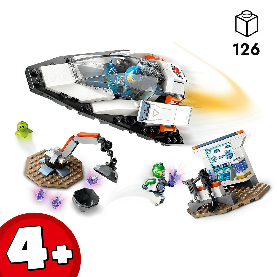 LEGO city ruimteschip en ontdekking van asteroïde set