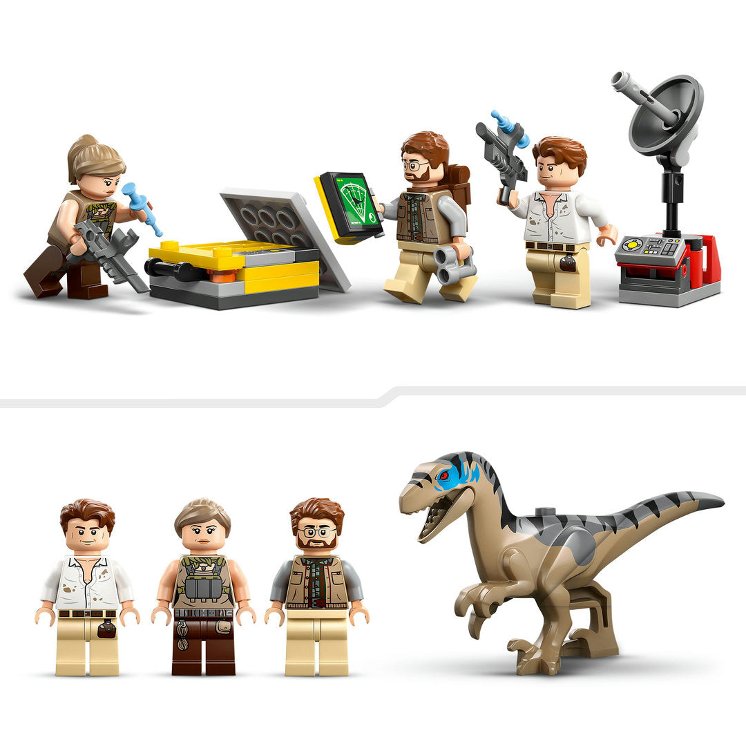 LEGO jurassic world raptor en titanosaurus opsporingsmissie