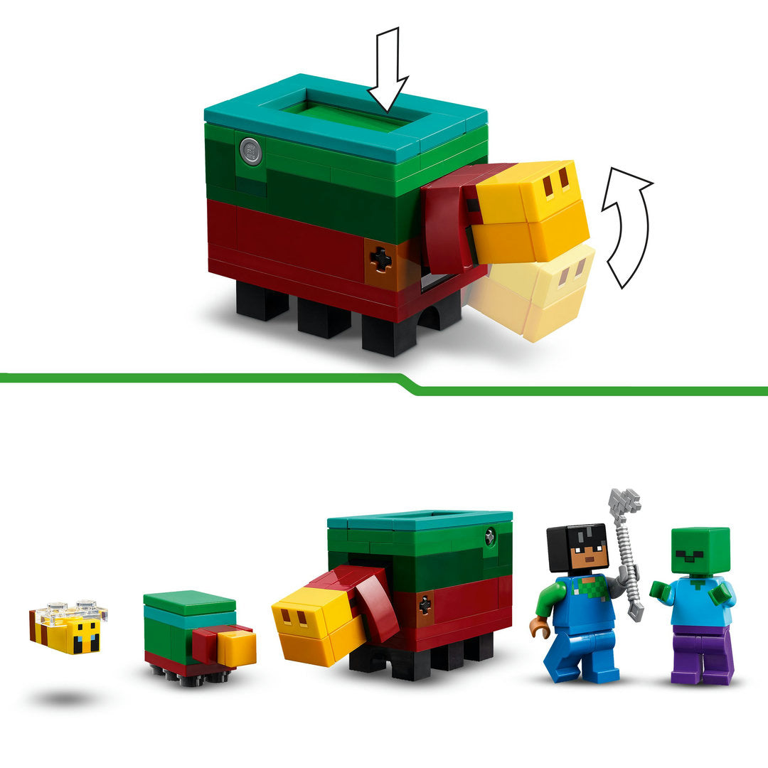 LEGO minecraft de kersenbloesemtuin