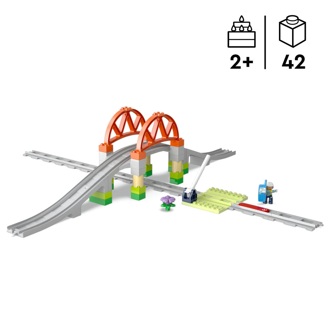 LEGO DUPLO stad treinbrug en rails uitbreidingsset