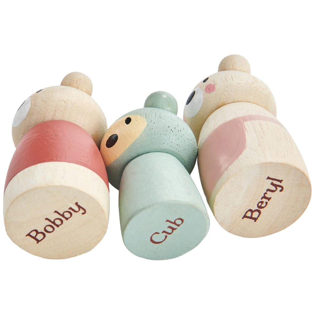 tender leaf toys poppenhuispoppen familie beer - 3st | 4608384 | 2