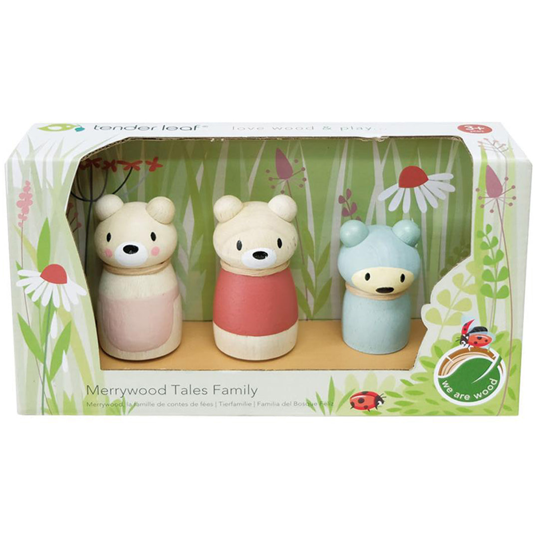 tender leaf toys poppenhuispoppen familie beer - 3st | 4608384 | 3