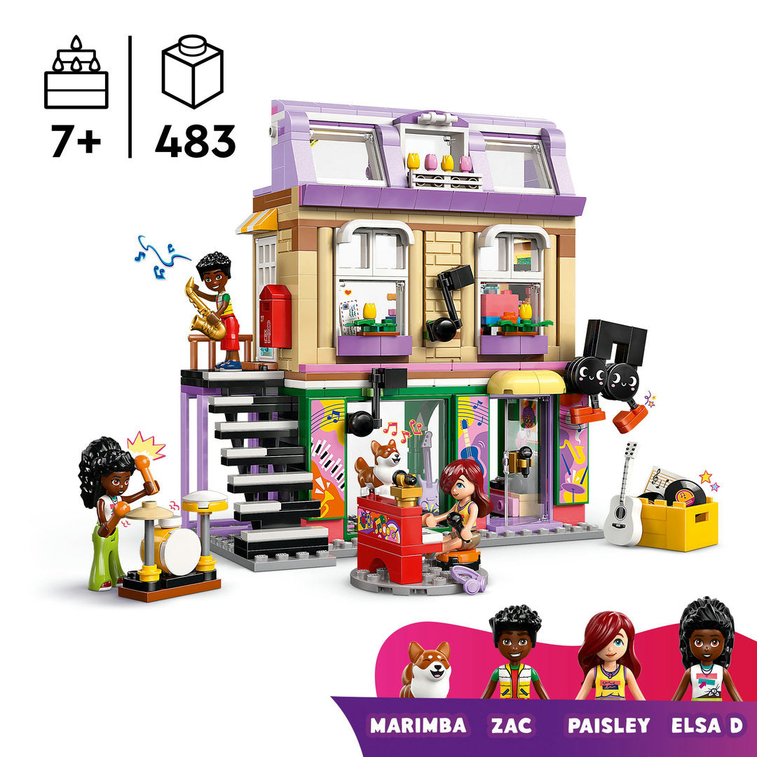 LEGO friends muziekwinkel en appartement bouwset