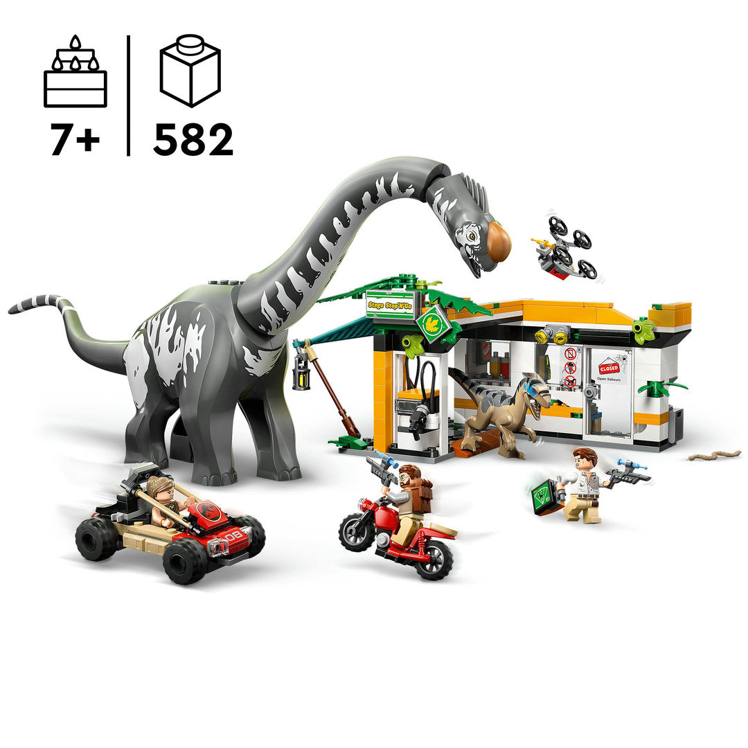 LEGO jurassic world raptor en titanosaurus opsporingsmissie