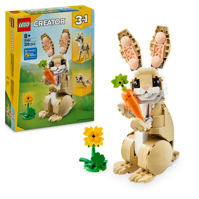 LEGO creator 3-in-1 lief konijn dierenspeelset