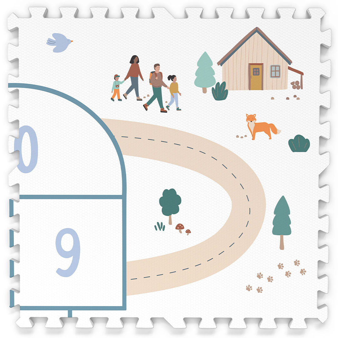 4895250601574 | play&go 3-in-1 foam speelmat tiloo - hopscotch - 120x180 cm | 5
