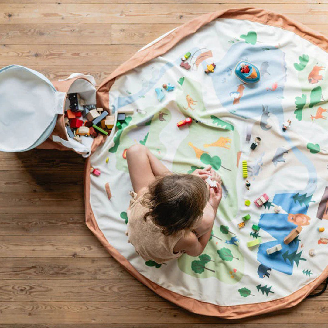 4895250601628 | play&go opbergmand en speelkleed soo - zoo | 4