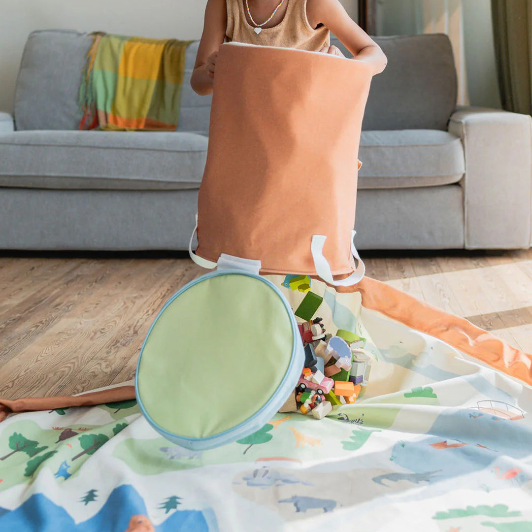 4895250601628 | play&go opbergmand en speelkleed soo - zoo | 2