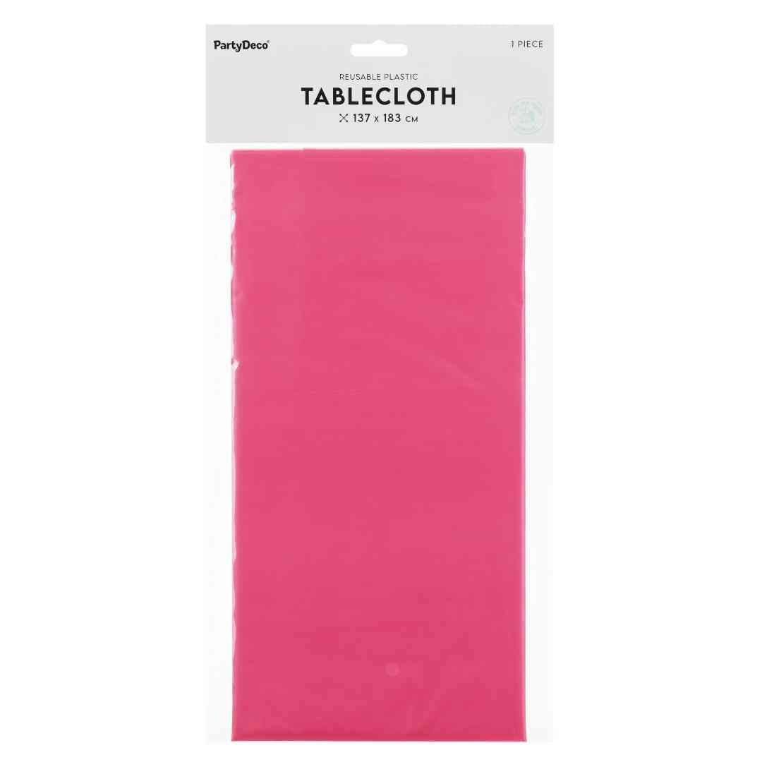 partydeco tafelkleed - donkerroze | OBS6-006 | 1