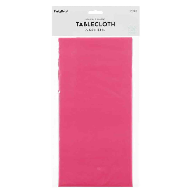 partydeco tafelkleed - donkerroze | OBS6-006 | 1