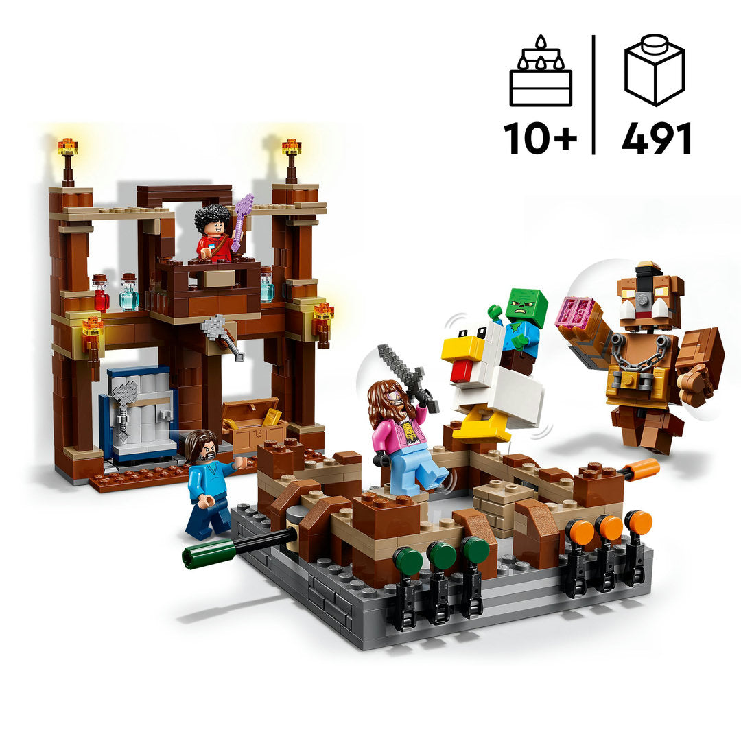 LEGO minecraft de arena bij het boslandhuis