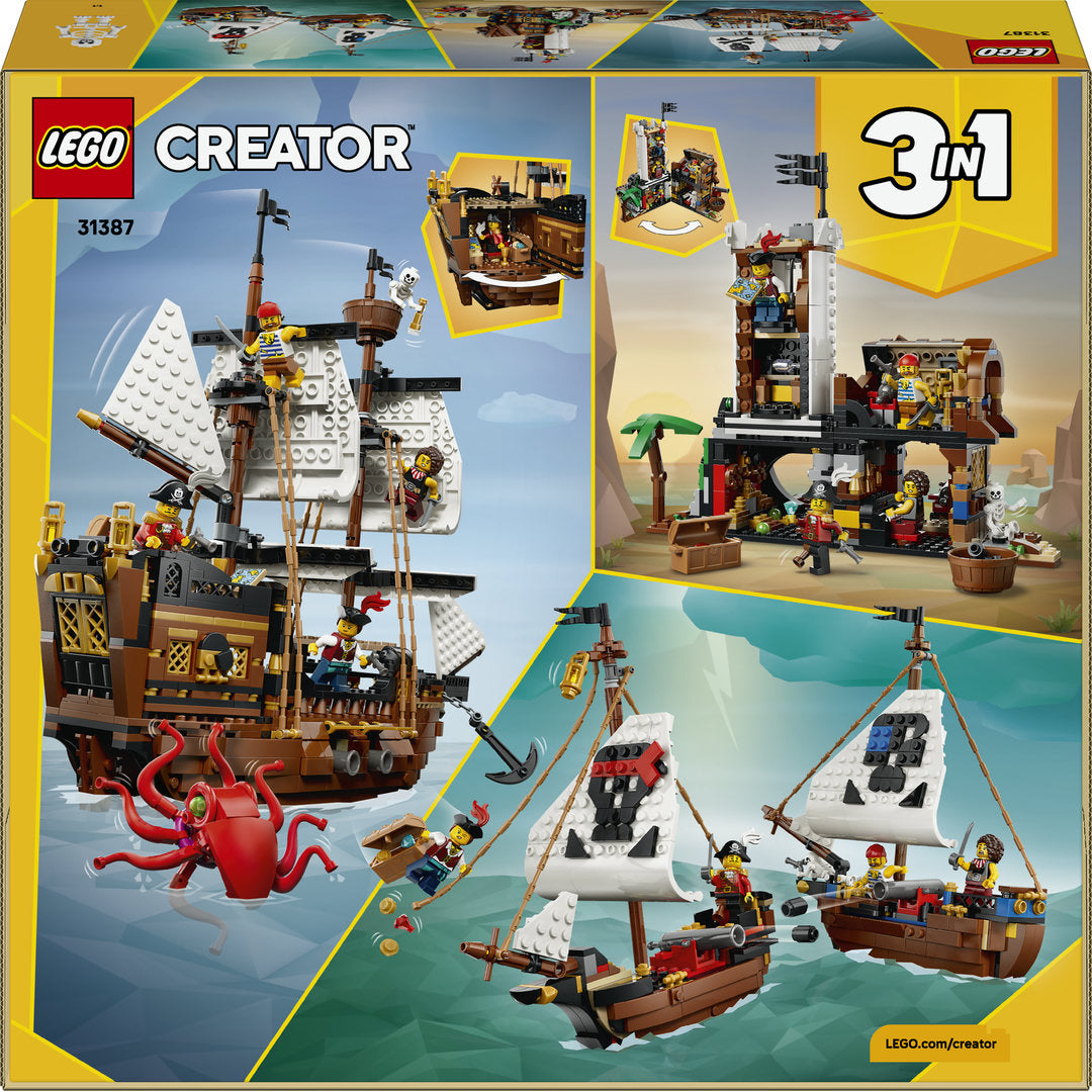 lego creator 3in1 klassiek piratenschip | 31387 | 5