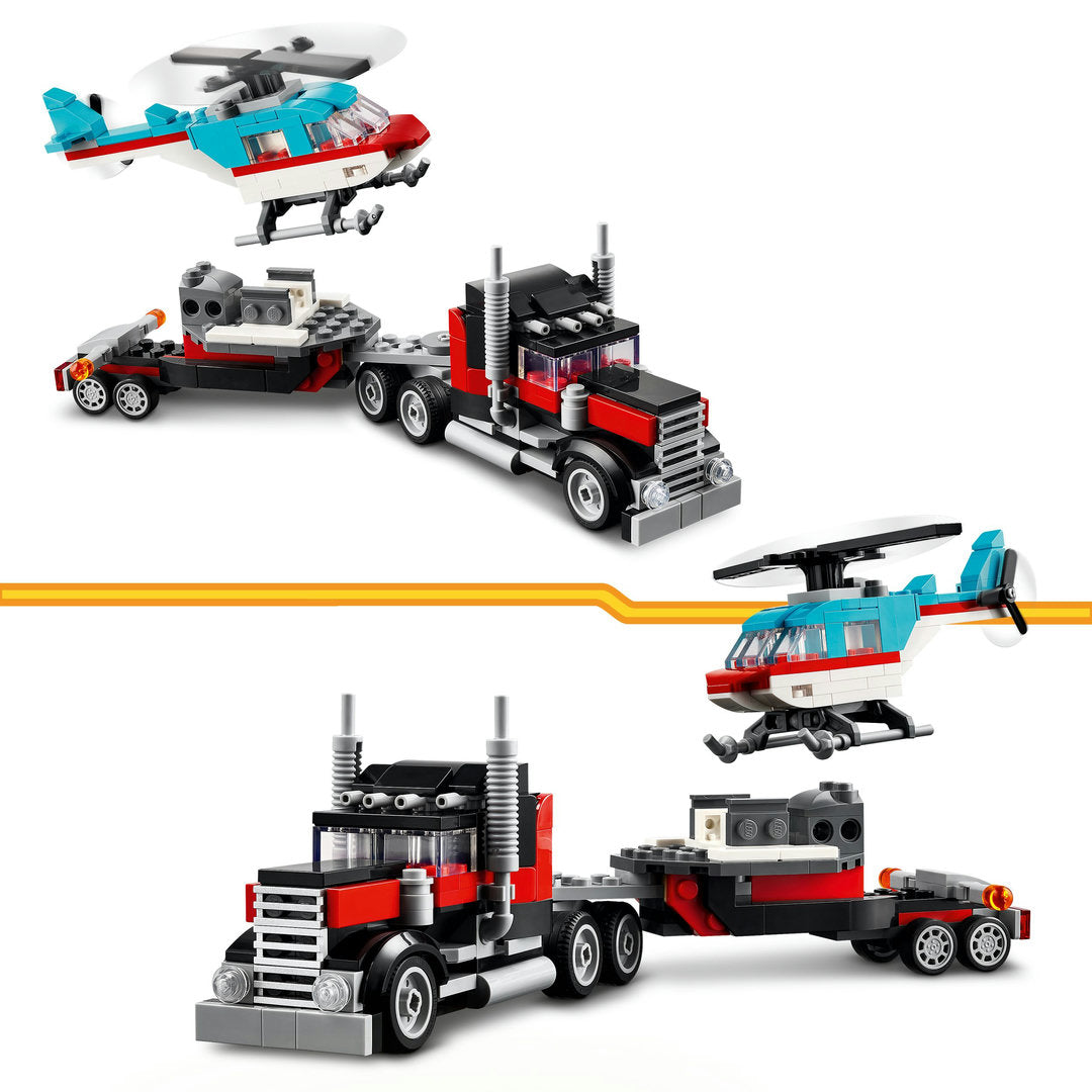 LEGO creator truck met helikopter