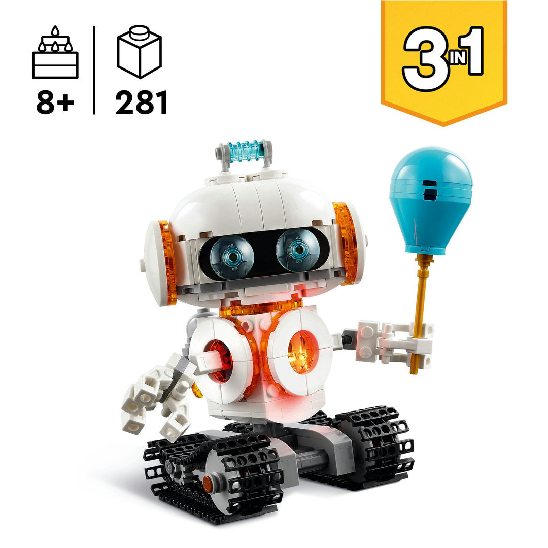 LEGO creator 3-in-1 ruimterobot wetenschapsspeelset