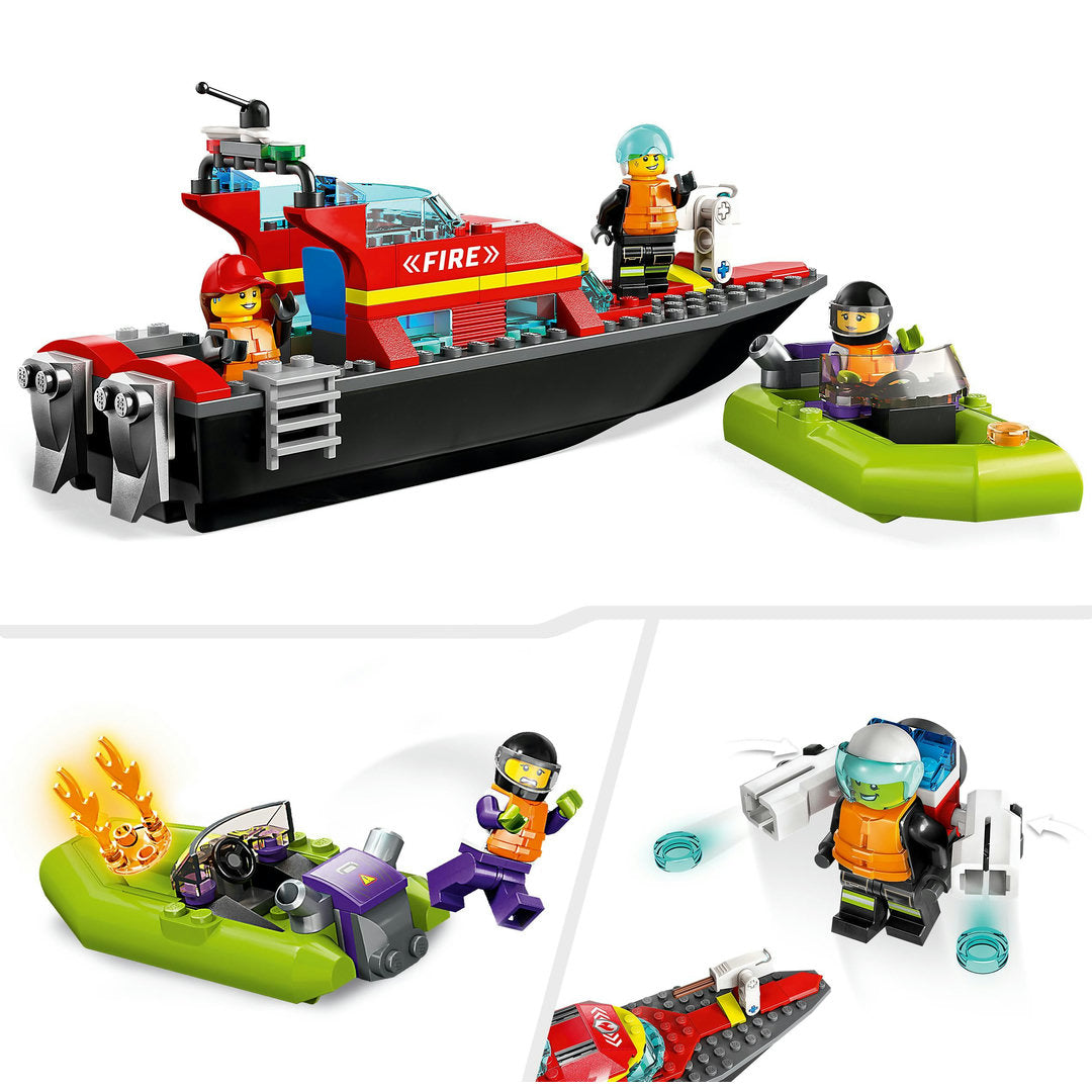 LEGO city reddingsboot brand  bouw- en speelset (144 onderdelen)