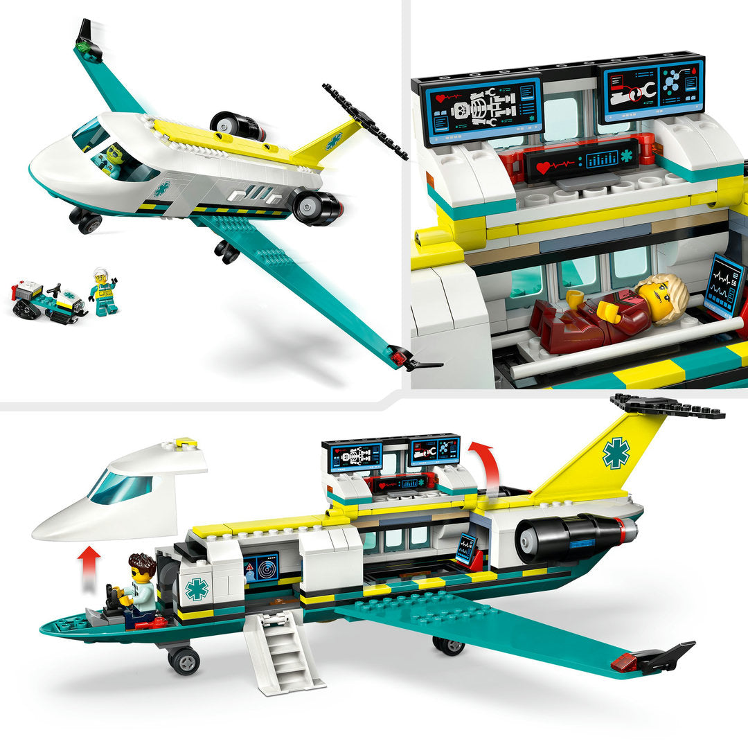 LEGO city ambulancevliegtuig vliegtuig