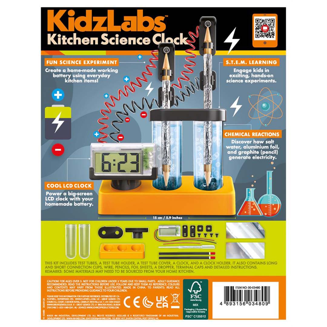 4m bouwset kidzlabs - keukenwetenschapsklok | 5603480 | 4