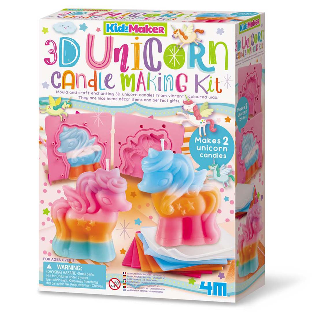4m knutselset kidzmaker kaarsen maken - 3D eenhoorn | 5604817 | 2