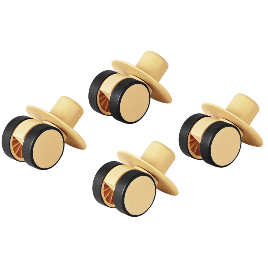 modu wielen 360° - honinggeel - 4st | M-WNP-4XS-NA-HY | 