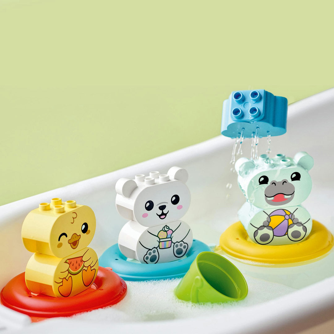 LEGO DUPLO pret in bad: drijvende dierentrein educatief speelgoed
