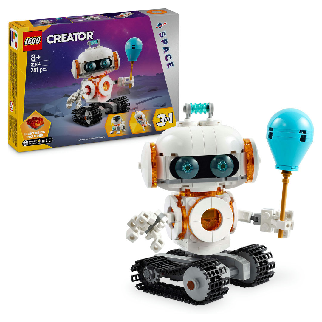 LEGO creator 3-in-1 ruimterobot wetenschapsspeelset