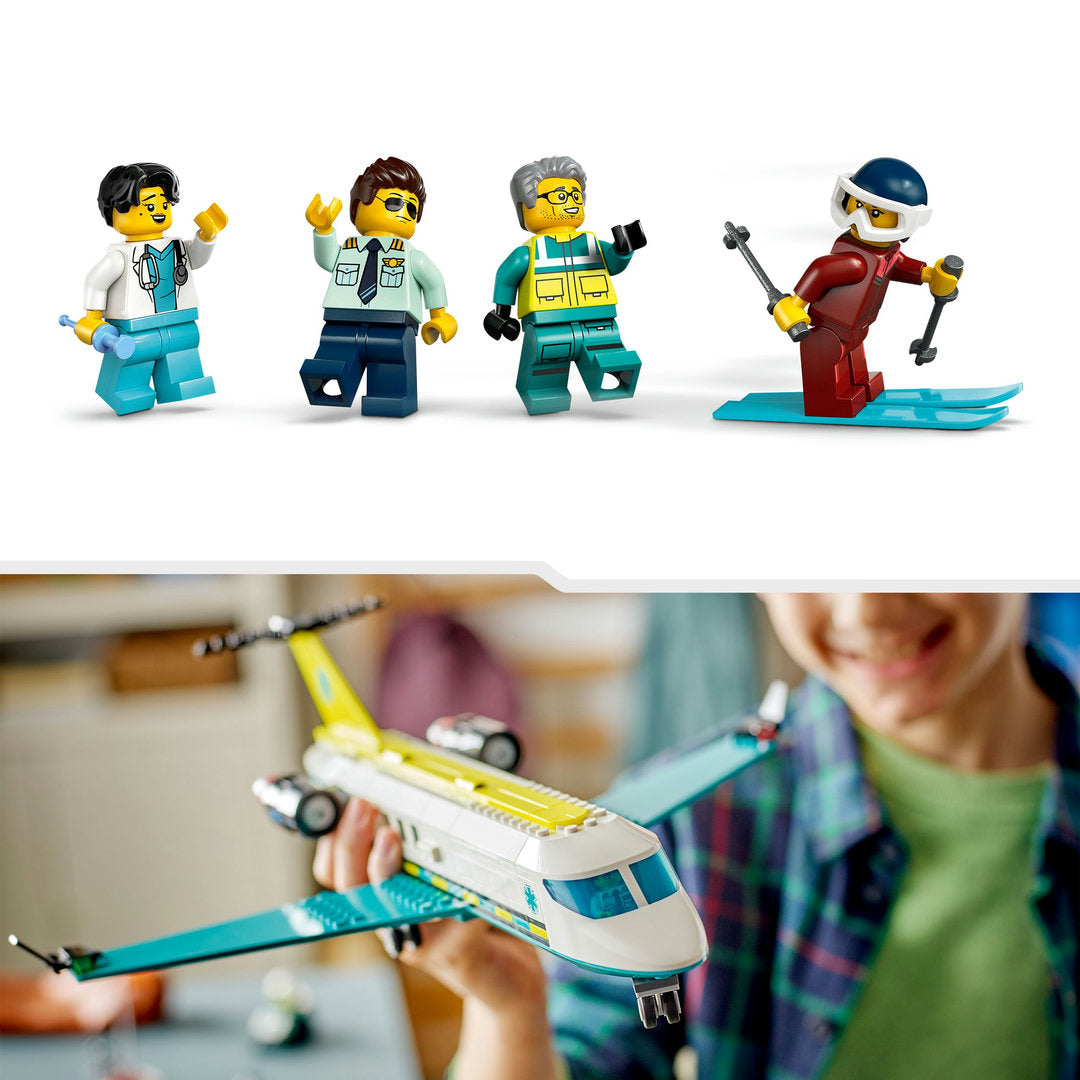 LEGO city ambulancevliegtuig vliegtuig