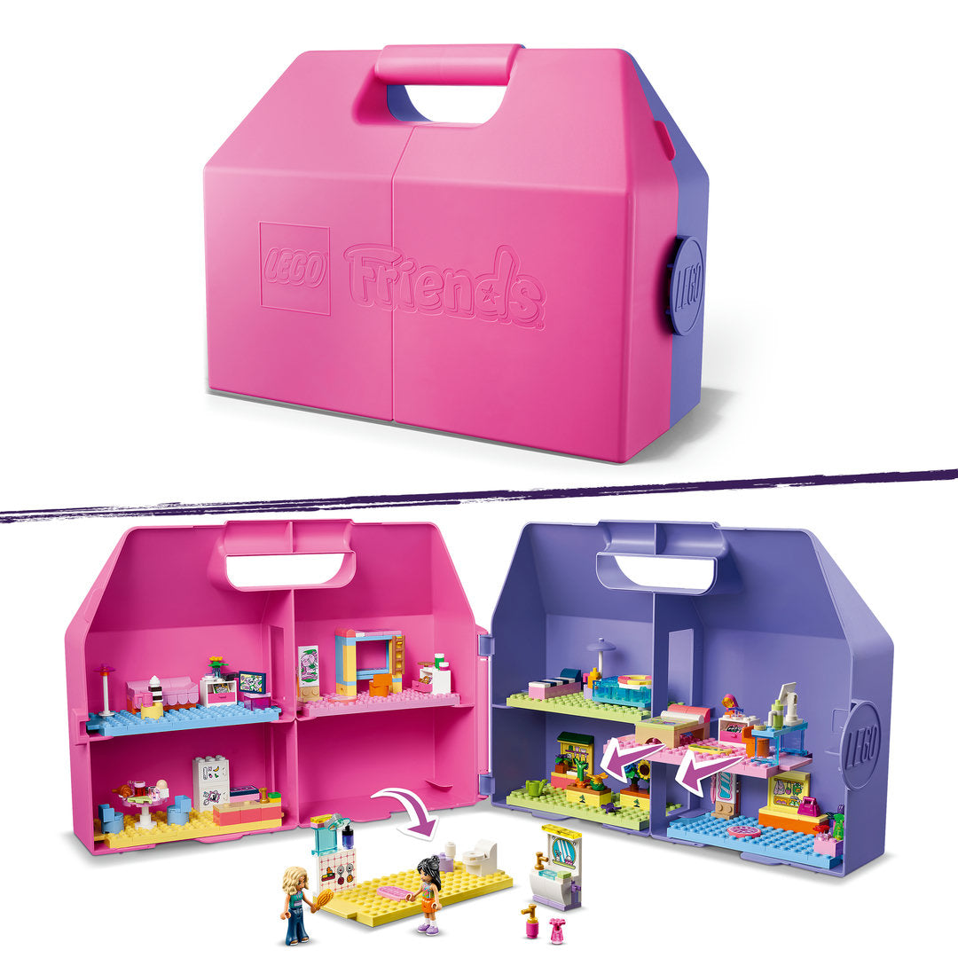 lego friends creatieve poppenhuiskoffer poppenhuis met poppetjes | 42697 | 2