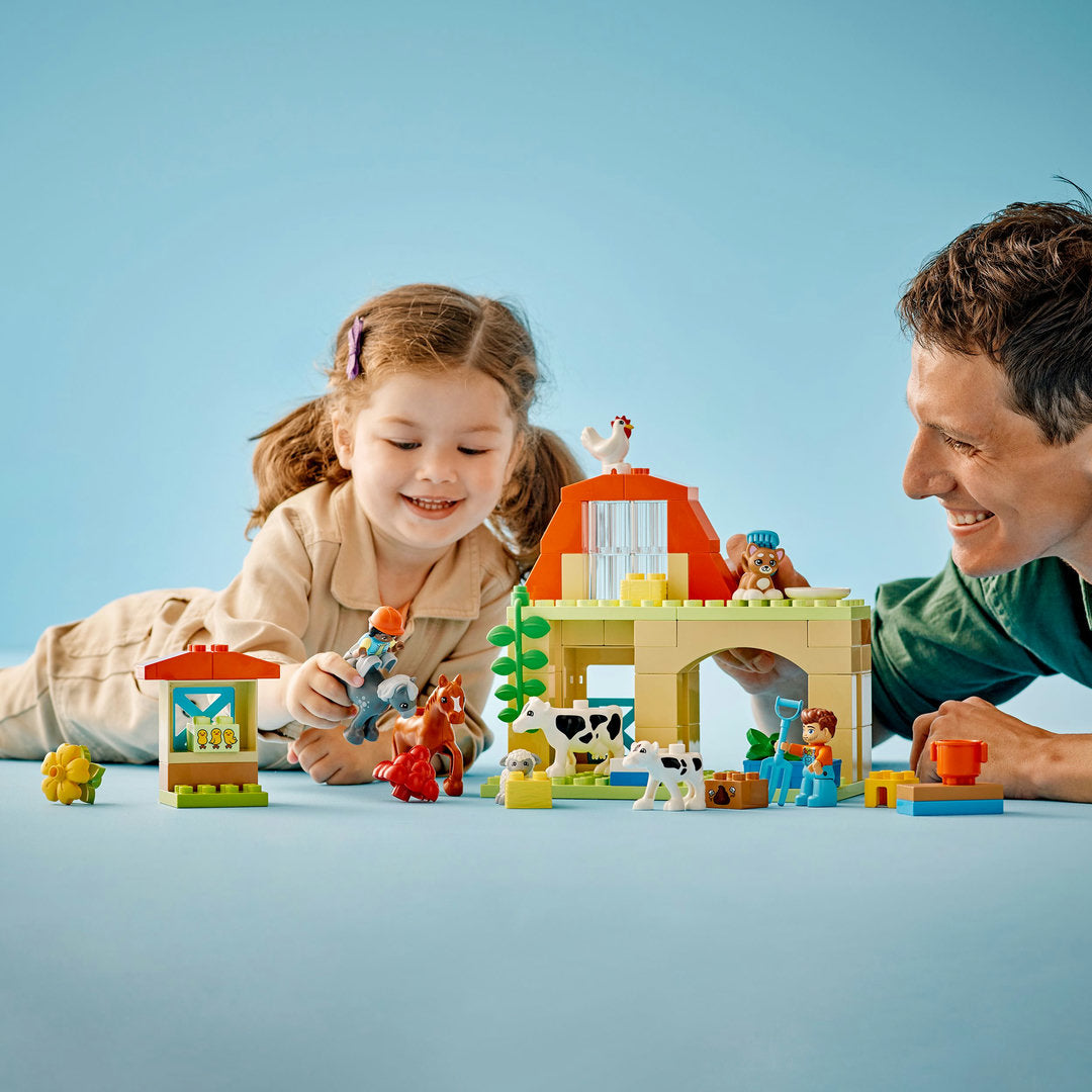 LEGO DUPLO stad dieren verzorgen op de boerderij