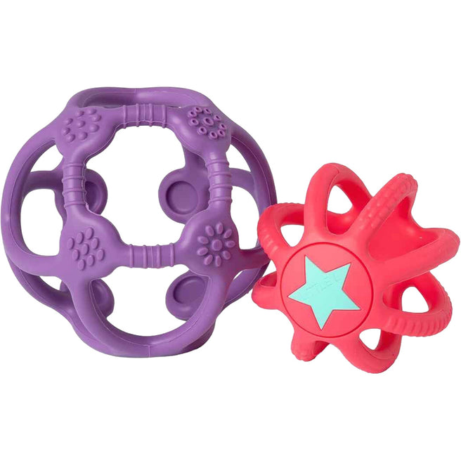 LLLL001-004 | little l sensorische ballen paars en roze - 2st | 