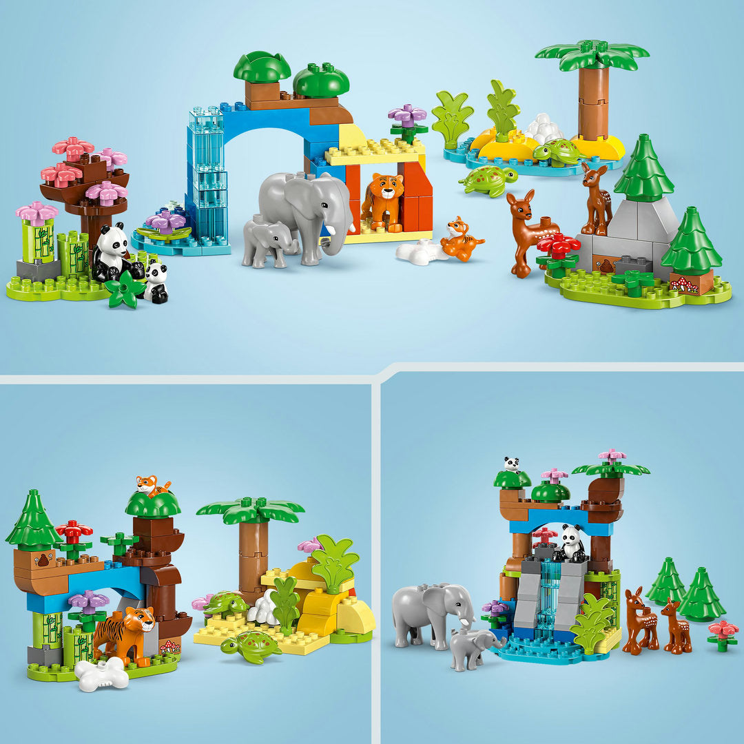 LEGO DUPLO stad 3-in-1 families van wilde dieren