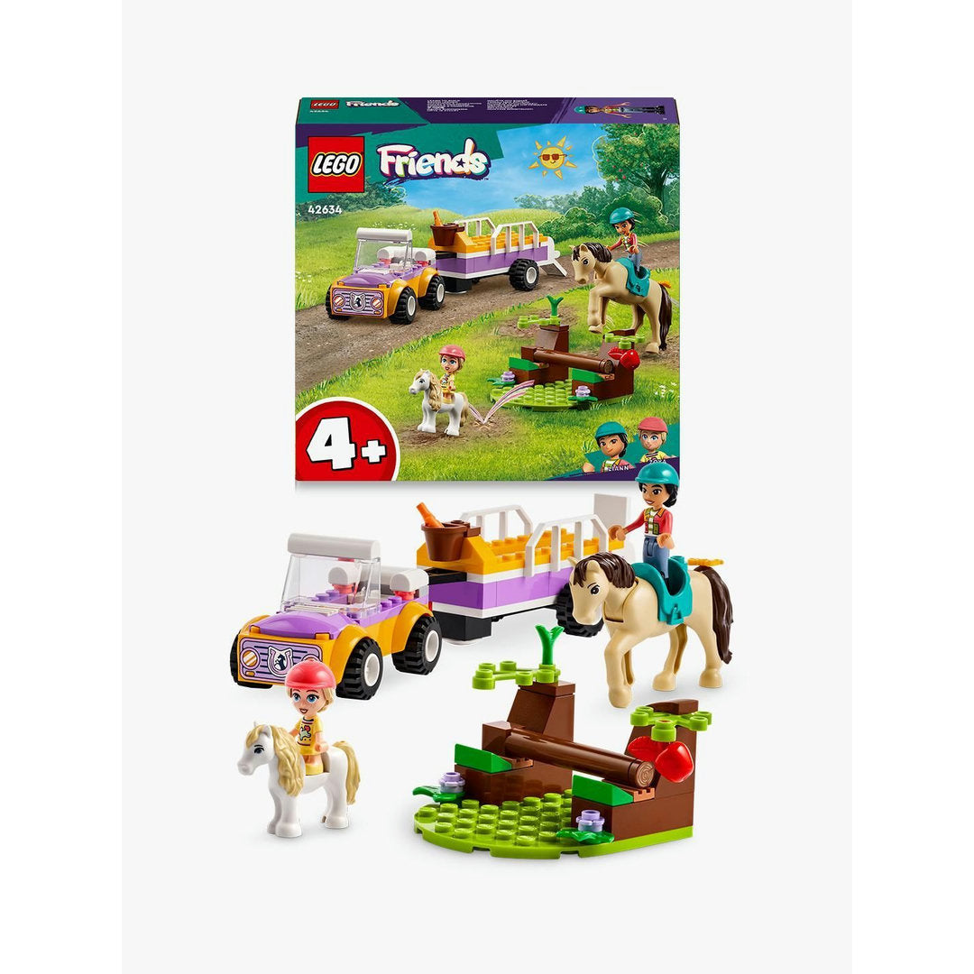 LEGO friends paard en pony aanhangwagen