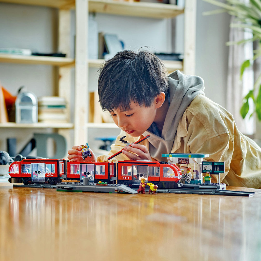 LEGO city stadstram en station set