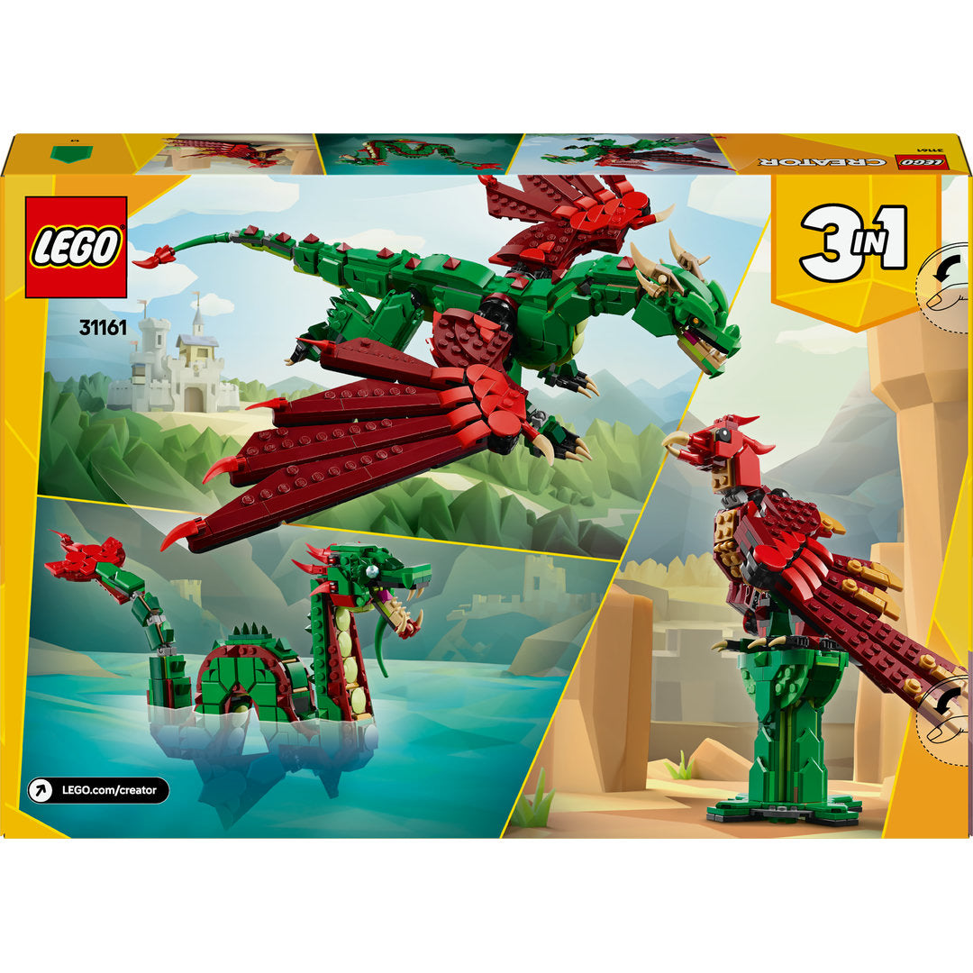 LEGO creator 3-in-1 middeleeuwse draak set