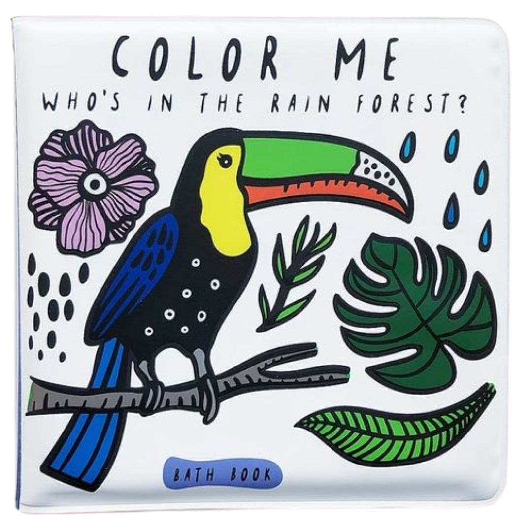 wee gallery badboekje colour me - who's in the rainforest?
