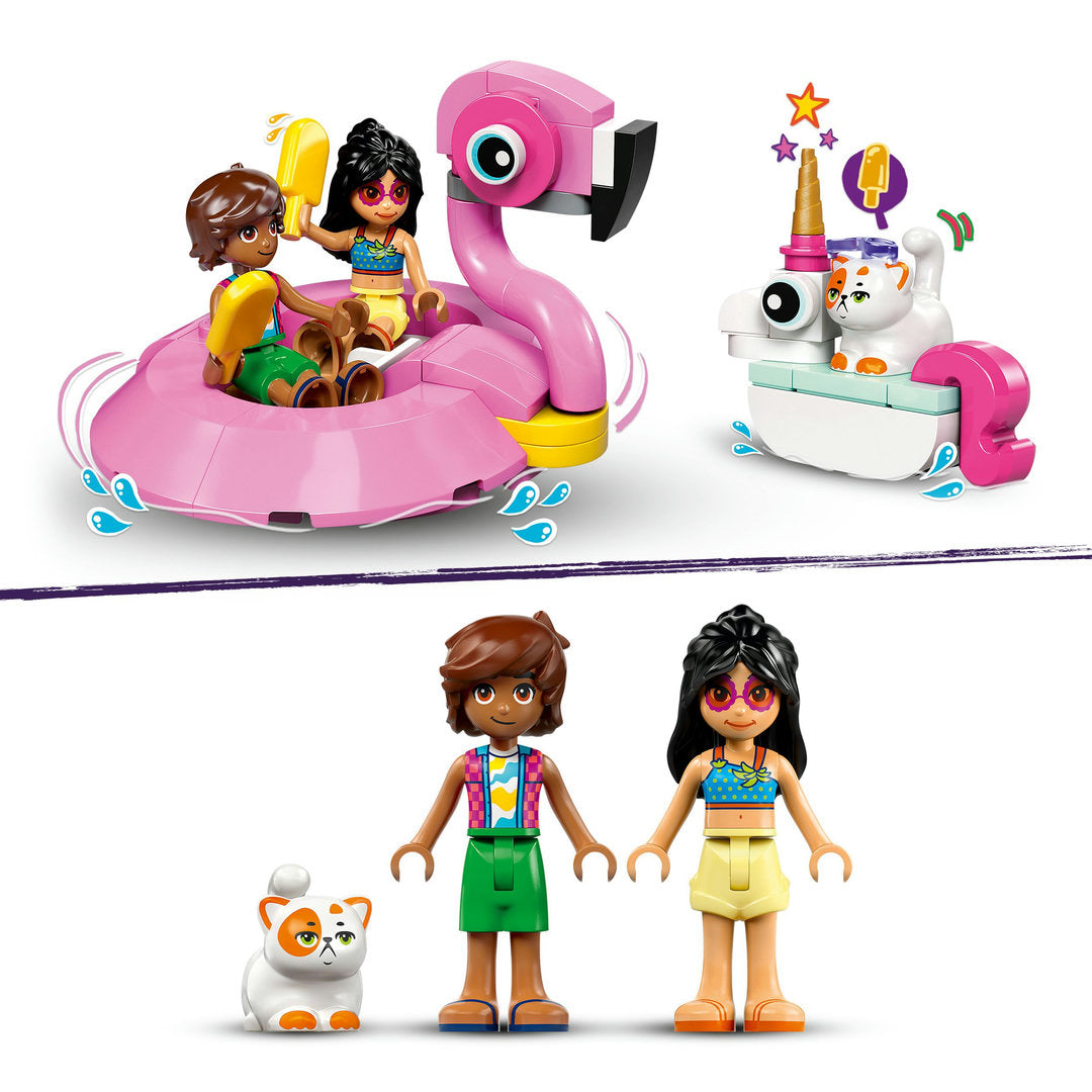 LEGO friends zwembadfeestje met flamingo en eenhoorn