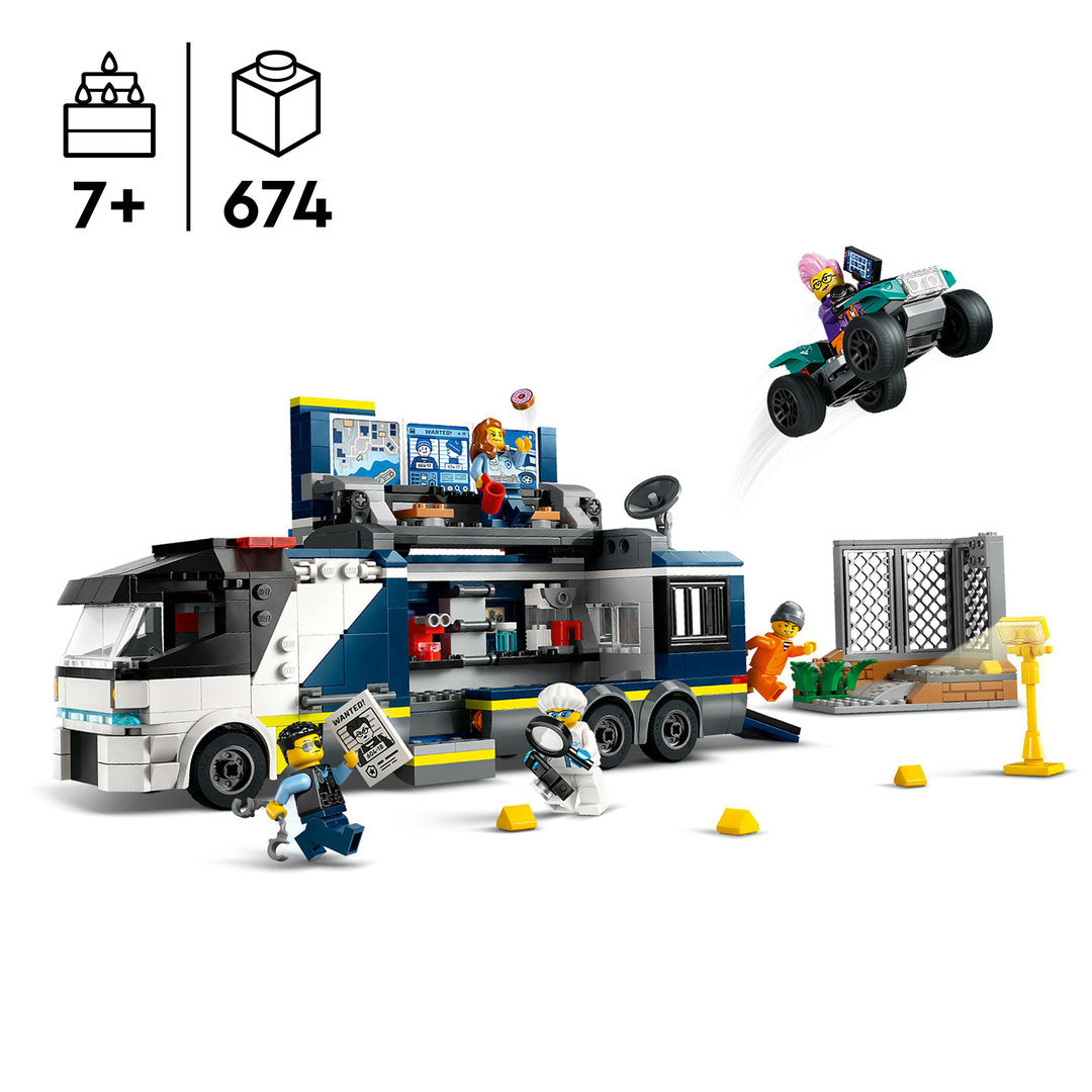 LEGO city politielaboratorium in truck