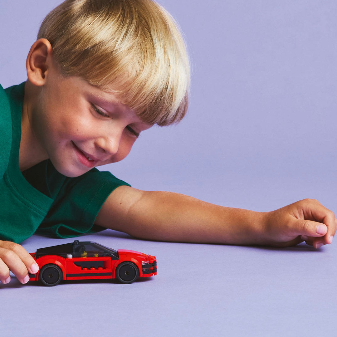 LEGO city rode sportwagen supercar voertuig