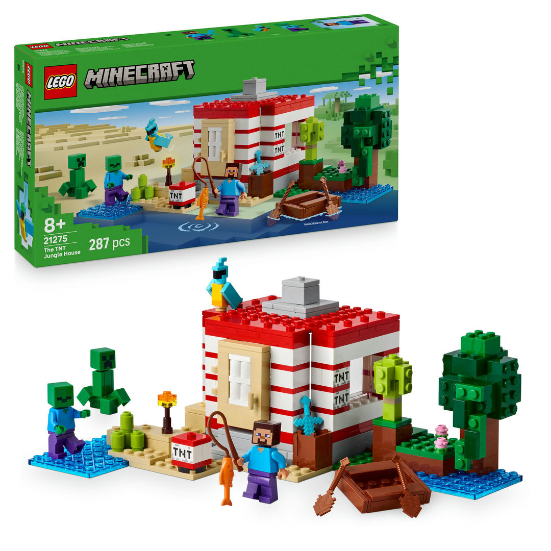 LEGO minecraft het tnt junglehuis videogameset