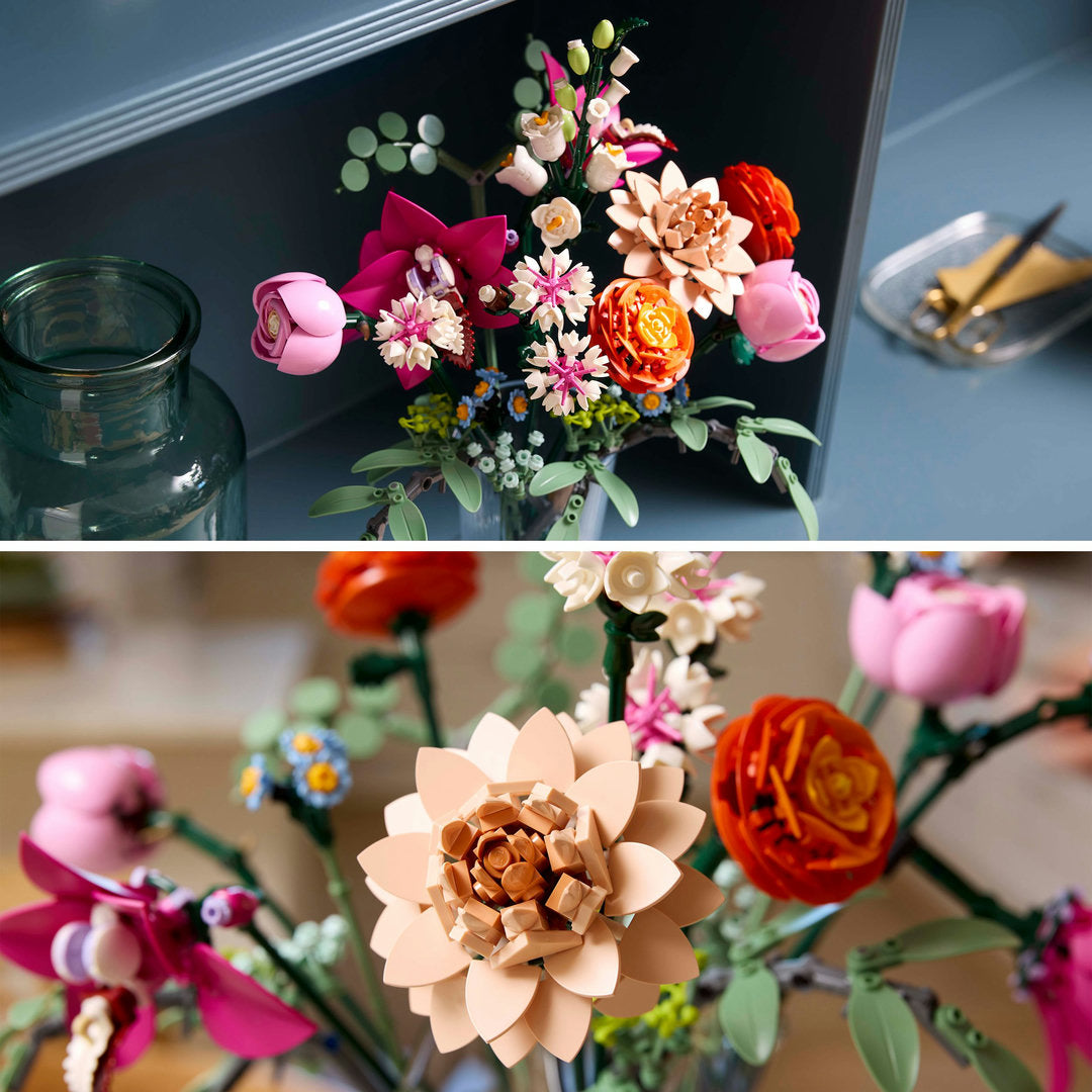 LEGO botanicals roze boeket bloemendecoratie